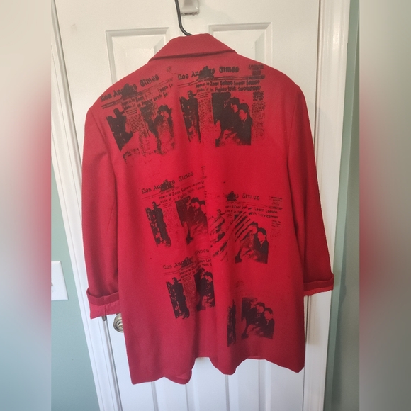 Screen printed oversized blazer - Picture 2 of 2